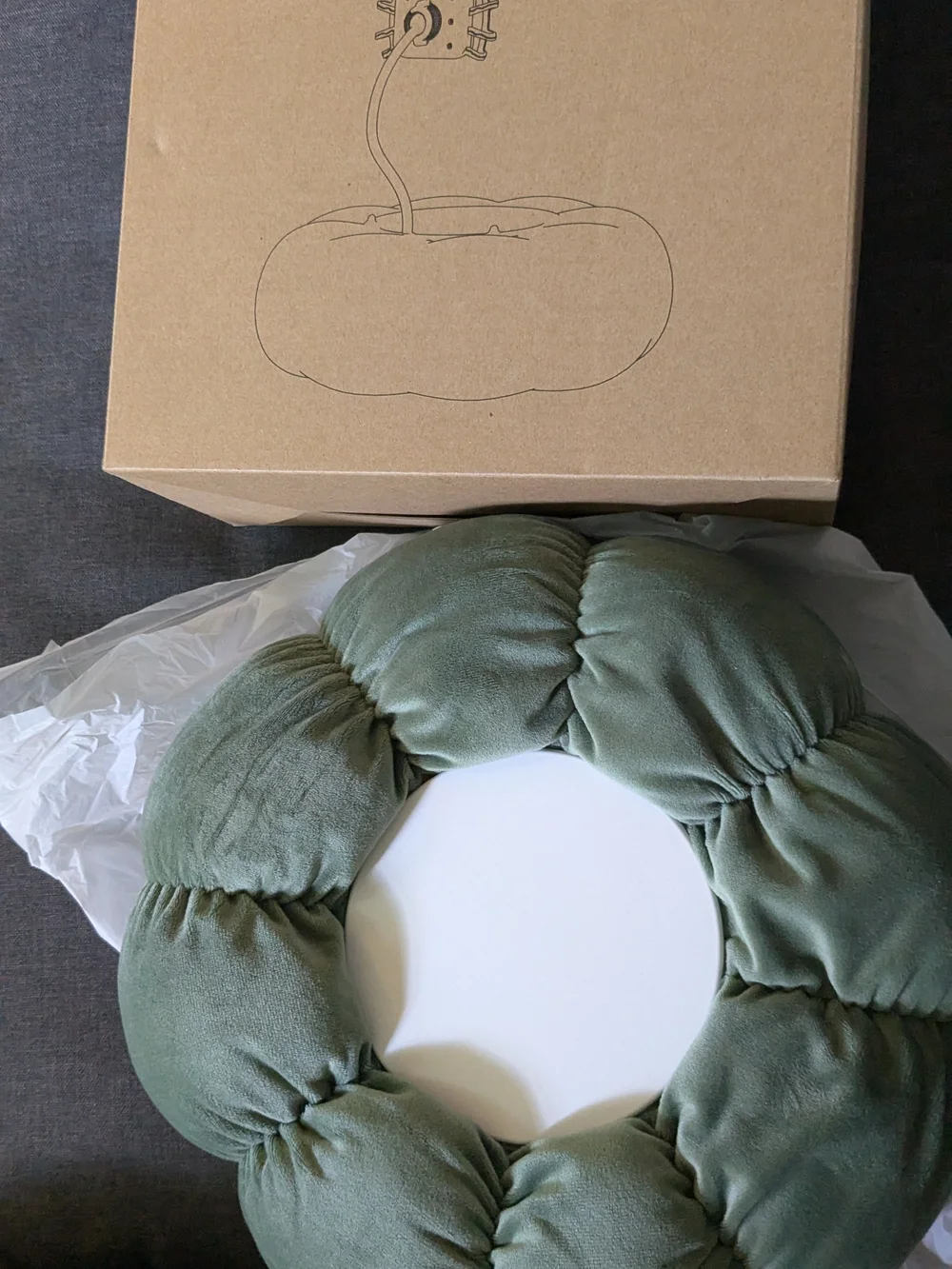 Plush Sage Green Tablet Stand Pillow - Home Accents